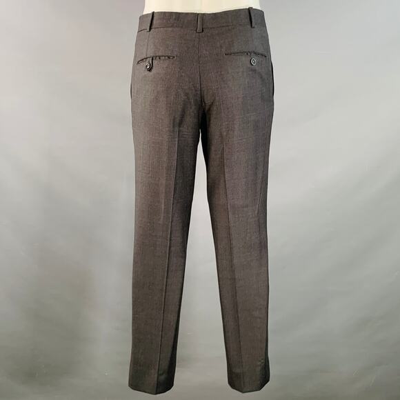 BAND OF OUTSIDERS Size 38 Regular Charcoal Grey Blue Glenplaid Wool Suit - Picture 5 of 11